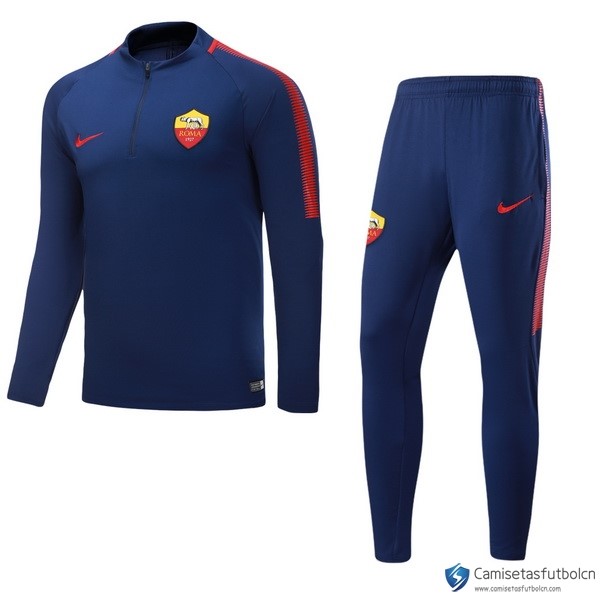 Chandal AS Roma 2017-18 Azul Marino Rojo